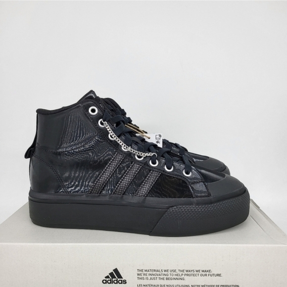 New adidas Bravada 2.0 Platform Women's Mid Shoes Size 7.5 - Picture 3 of 8